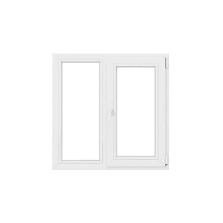 Fereastra PVC, 5 camere, deschidere oscilobatant, dreapta, alb, 120 x 120 cm