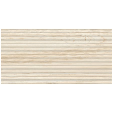 Gresie portelanata exterior/interior KAI Tilia natural, rectificata, structurata, mat, decor lemn, crem, 60 x 120 cm