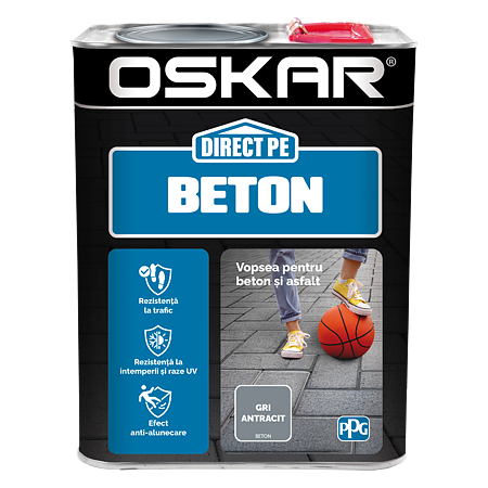 Email Oskar Direct pe beton, gri antracit, interior/exterior, 2,5 l 