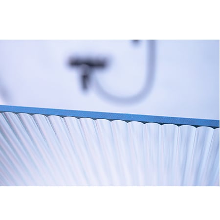 Paravan dus / walk in Sanotechnik Sanoflex L90, sticla securizata, riflata, tratament Easy Clean, grosime 6 mm, fara accesorii, 88–99 × 200 cm