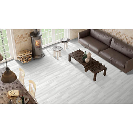 Pardoseala SPC 4+1 mm Demetra, gri, OR1003, nuanta deschisa, clasa de trafic 33, click, 180 x 1220 mm