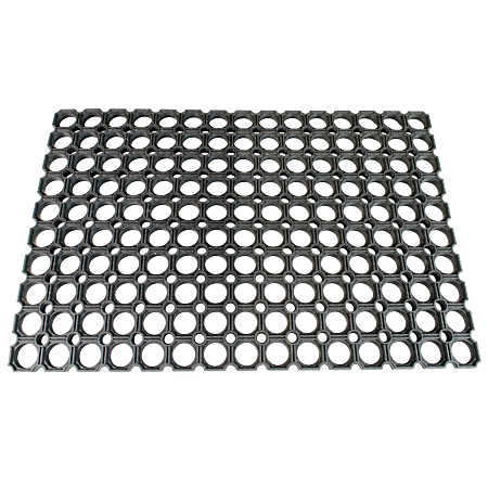 Stergator dreptunghiular Aniko, negru, din cauciuc, 40 x 60 cm
