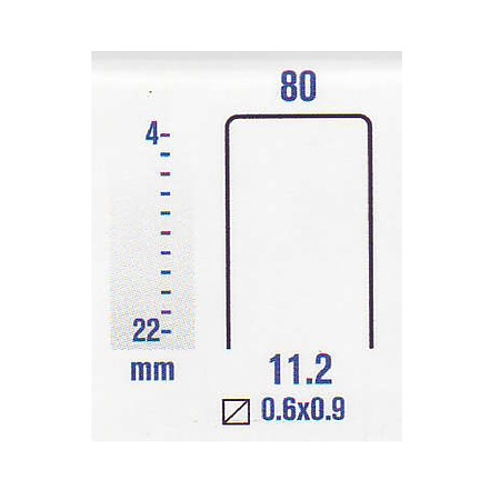 Capse tapiterie TIP 80/12, otel, 12 x 11.2 mm, 10000/buc