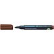 Marker permanent Schneider Maxx, varf rotund, 3 mm, cu vopsea maro 130