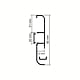 Plinta parchet pentru banda LED, aluminiu, canal cablu, negru uni, 3000 x 90 x 13 mm