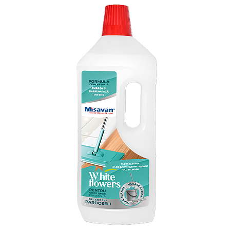 Detergent pentru pardoseala Misavan White Flowers, 800 ml