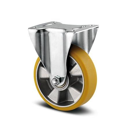 Rola pivotanta fixa, poliuretan, 200 x 50 mm, 350 kg