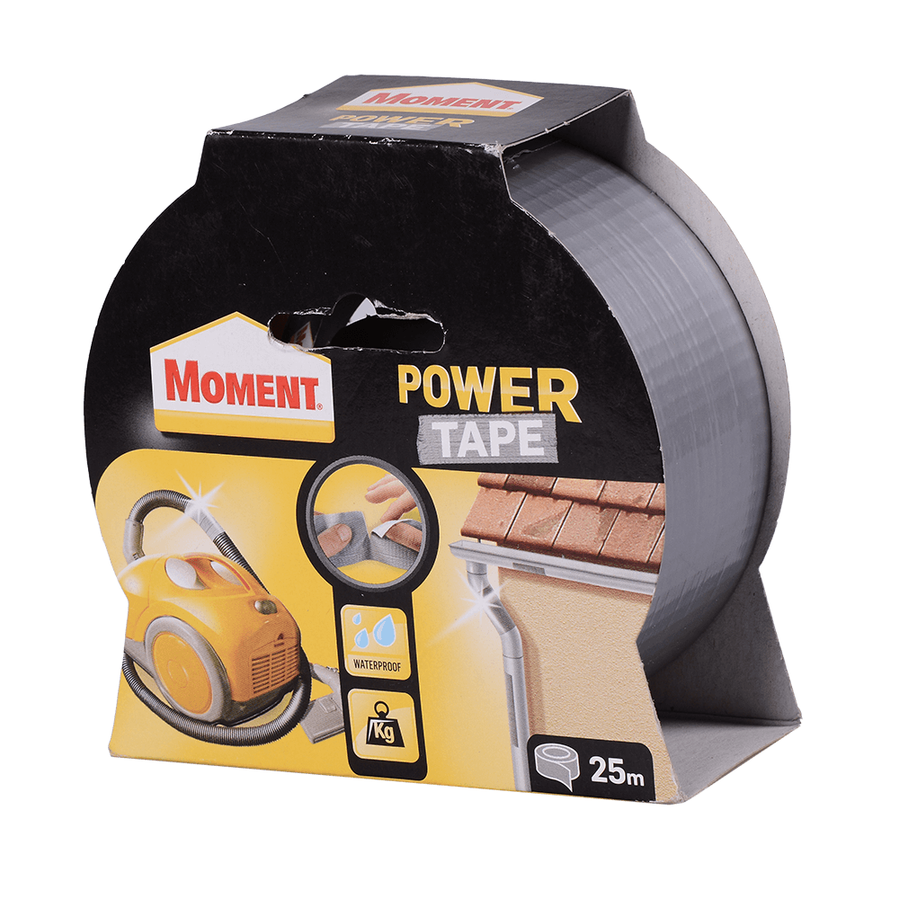 Banda adeziva pentru reparatii, Moment Power Tape, argintiu, 48 mm x 25 m