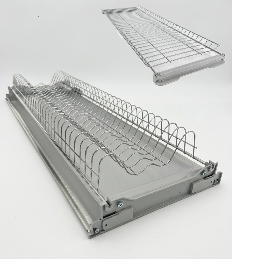 Scurgator vase extractabil Siderplast SDR Filo 600, reglabil, rama aluminiu, crom, 600 mm