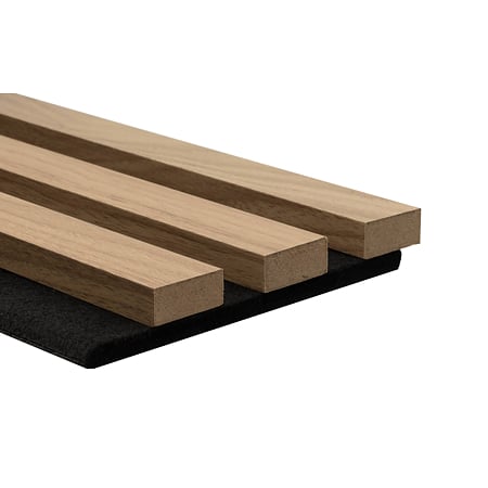 Panou riflaj acustic Nuc Modern, MDF, suport feltru 8 mm, interior, 2600 x 144 x 20 mm