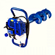 Motoburghiu Hyundai HY-EA520, motor benzina 51.7 CC, 2.2 CP, 7500 rpm, 3 x burghie 100, 150, 200 mm