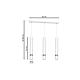 Suspensie Joker, 3 x GU10, metal, alb/crom