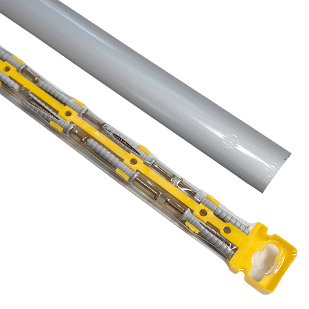 Profil de dilatatie din aluminiu SM1, Arbiton, argintiu, aspect lucios, 1,86 m