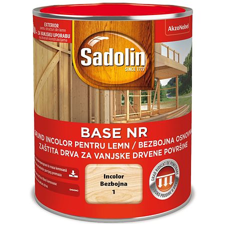 Grund pentru lemn, Sadolin Base NR, incolor, 0.75 l
