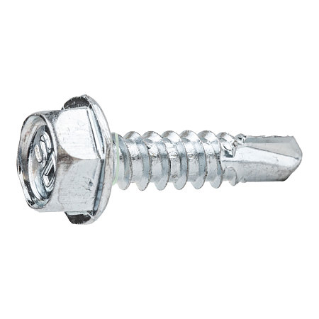 Surub autoforant, cap hexagonal, otel zincat, 6.3 x 38 mm, 10 bucati