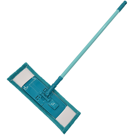 Mop plat cu talpa plianta si maner telescopic, albastru, 740-1200 mm