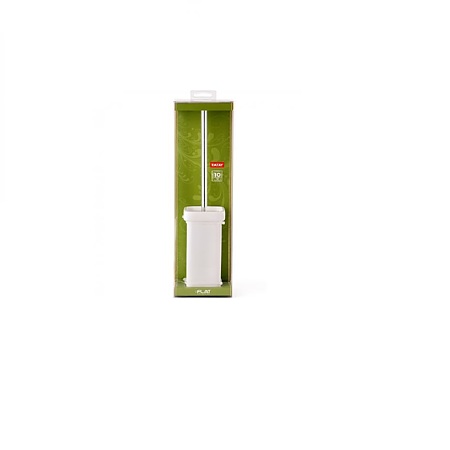 Perie WC Romtatay Flat, ceramica, alb, 16 x 7 x 24 cm