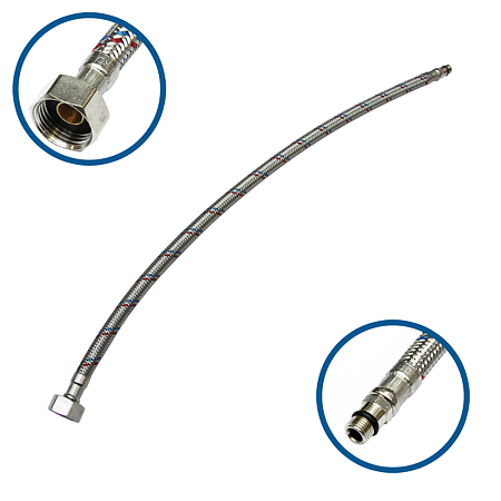 Racord Fanski, EPDM, crom, flexibil, 1/2", 30x 500 mm