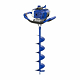 Motoburghiu Hyundai HY-EA520, motor benzina 51.7 CC, 2.2 CP, 7500 rpm, 3 x burghie 100, 150, 200 mm