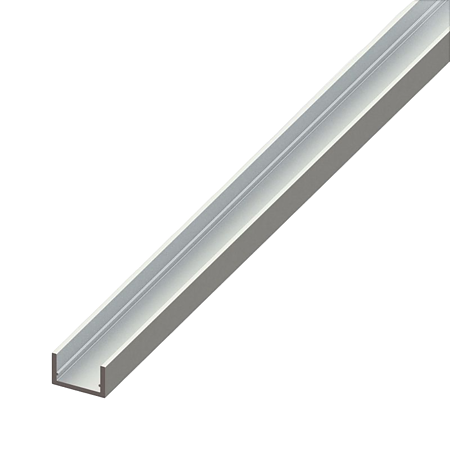Profil tip U aluminiu, 10 x 22 mm, L 1 m