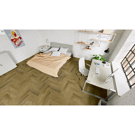 Pardoseala minerala SPC 5 mm Korner Luxury Floor Oak Tarvos, nuanta deschisa, clasa de trafic 34,  615 x 123 mm 