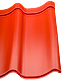 Tigla metalica Sibel culoare: rosu RAL 3009, L= 0,395 m
