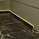 Profil banda LED pentru plinta ceramica LED.808.10.MKR2, aluminiu, incorporabil, mat, gri, 10 x 2700 mm