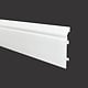 Plinta pardoseala, Opal 80, polimer dur, rezistenta la apa, alb, 2200 x 80 x 16 mm