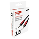 Cablu audio Jack stereo Emos, tata - tata 3.5 mm, 1.5 m