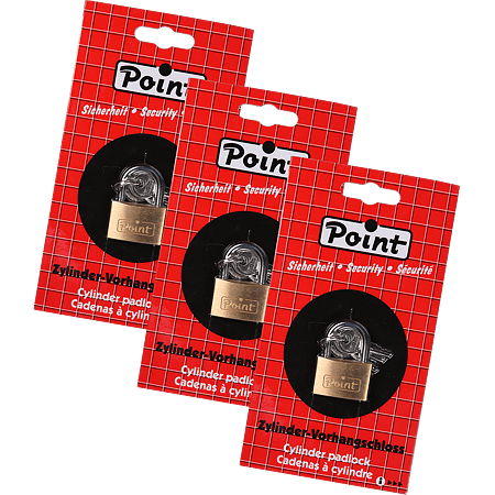 Lacat din alama, Burg Wachter 500 Point, l 30mm, 3 chei