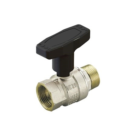 Robinet de trecere cu bila Tiemme, filet interior-exterior, alama, 1"