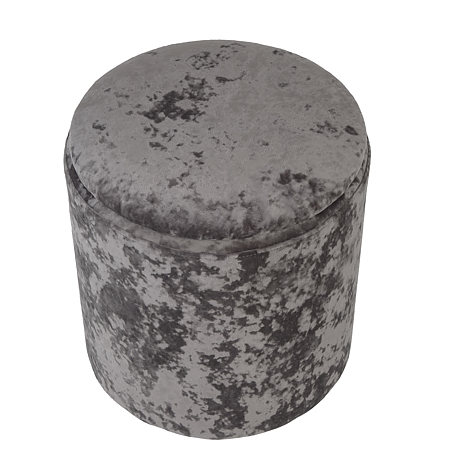 Taburet Nadia, catifea gri E30, cu spatiu depozitare, rotund, 37 x 37 x 42 cm Taburet Nadia, catifea gri E30, cu spatiu depozitare, rotund, 37 x 37 x 42 cm