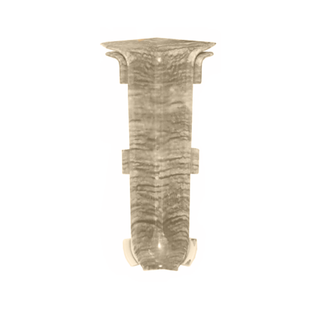 Set colt interior plinta Korner Siena 80, stejar Vela 839, PVC, 80 x 20 mm, 2 bucati/set