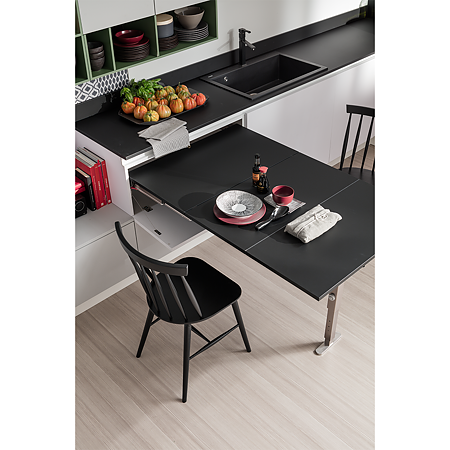 Sistem masa modular Atim T-Table, aluminiu, argintiu, 600 x 850 mm