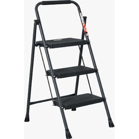Scara pliabila 3 trepte Rodex, otel si plastic, culoare aluminiu, 2.7 m