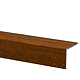 Profil pentru treapta cu surub Set Prod S45 cu latime 25 mm, lemn exotic, 1 m