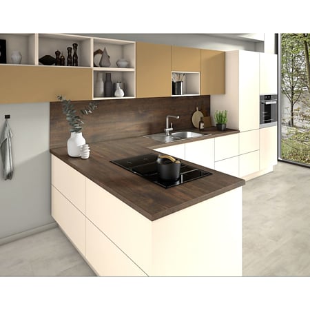 Blat bucatarie Egger H2409 STG8, mat, Stejar Cardiff maro, 4100 x 600 x 38 mm