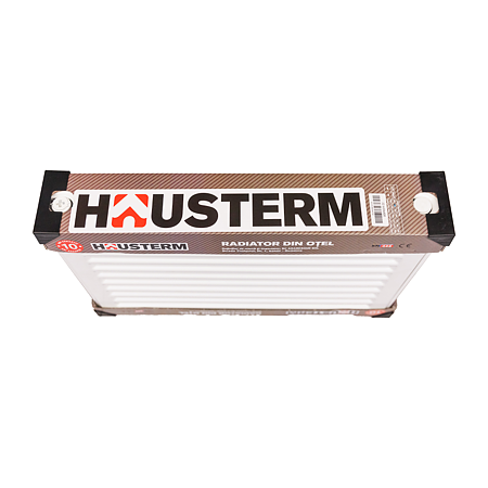 Calorifer otel Hausterm 22PKKP, 671 W, alb, 600 x 400 mm, accesorii incluse
