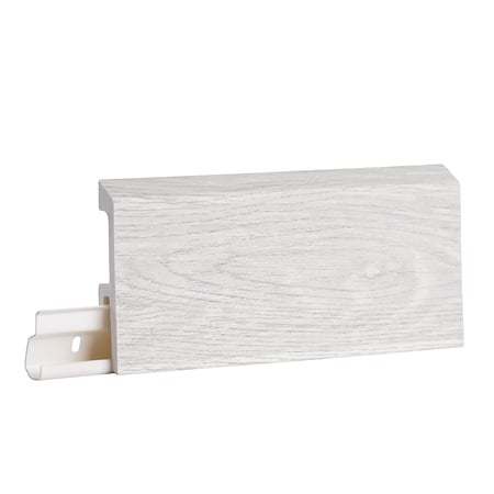 Plinta pardoseala Duflex Mist wood 919, polimer flexibil, rezistenta la apa, decor lemn, 2000 x 80 x 18 mm