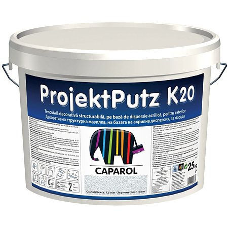 Tencuiala decorativa structurabila Caparol ProjectPutz k20, 25 kg