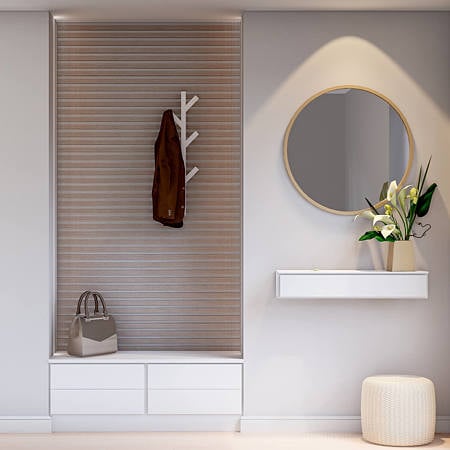Panou riflaj acustic Stejar Ardenes, MDF, suport feltru 8 mm, interior, 2600 x 144 x 20 mm
