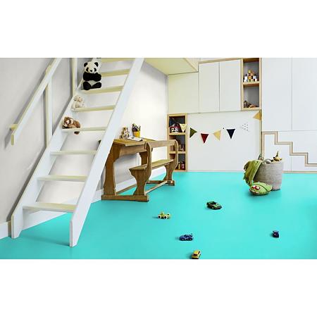 Covor PVC linoleum Spark, turcoaz, grosime 2 mm, latime 200 cm