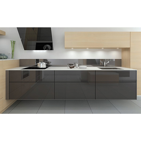 Placa MDF Kastamonu High Gloss, negru P104, lucios, 2800 x 1220 x 18 mm
