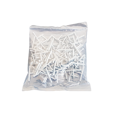 Distantieri T 2 mm, pentru gresie si faianta, plastic, 100 buc/punga