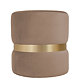 Taburet Ring, inel auriu, stofa grej H44 , rotund, 38 x 38 x 40 cm