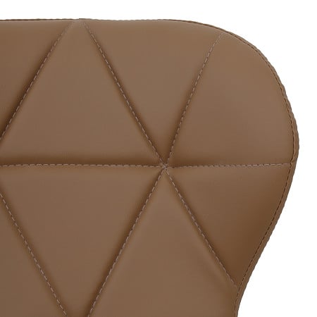 Scaun bucatarie / living Eliza, tapitat, piele ecologica, cadru de lemn, taupe, max. 110 Kg., 73 x 47 cm