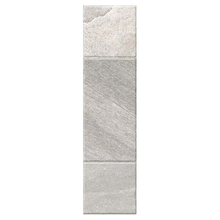 Gresie portelanata  Kai Ceramics Santana mix gri mat, dreptunghiulara, aspect de piatra, 15,5 x 60,5 cm