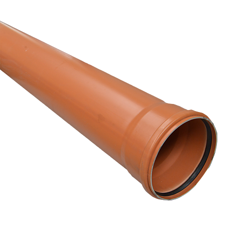 Teava PVC SN2 Valplast, canalizare exterioara, cu mufa si garnitura, diametru 160 mm, 4 m
