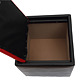 Taburet Box rosu / negru Ip, 37 x 37 x 42 cm