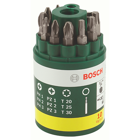 Set capete surubelnite Bosch 2607019452, 9 piese, L 25 mm